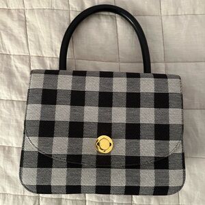 Barely Used Mansur Gavriel Black & White Gingham Bag